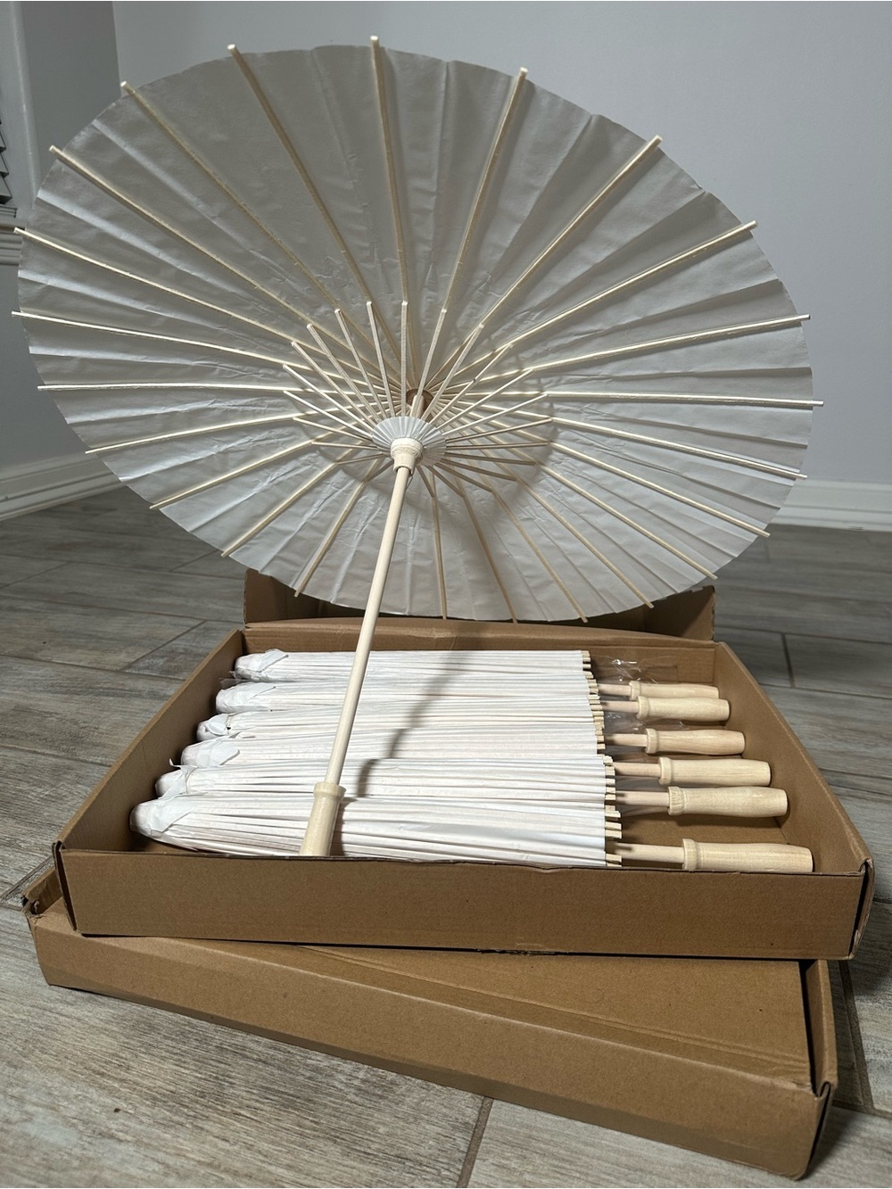 White Paper Parasol Wedding & Party Decor